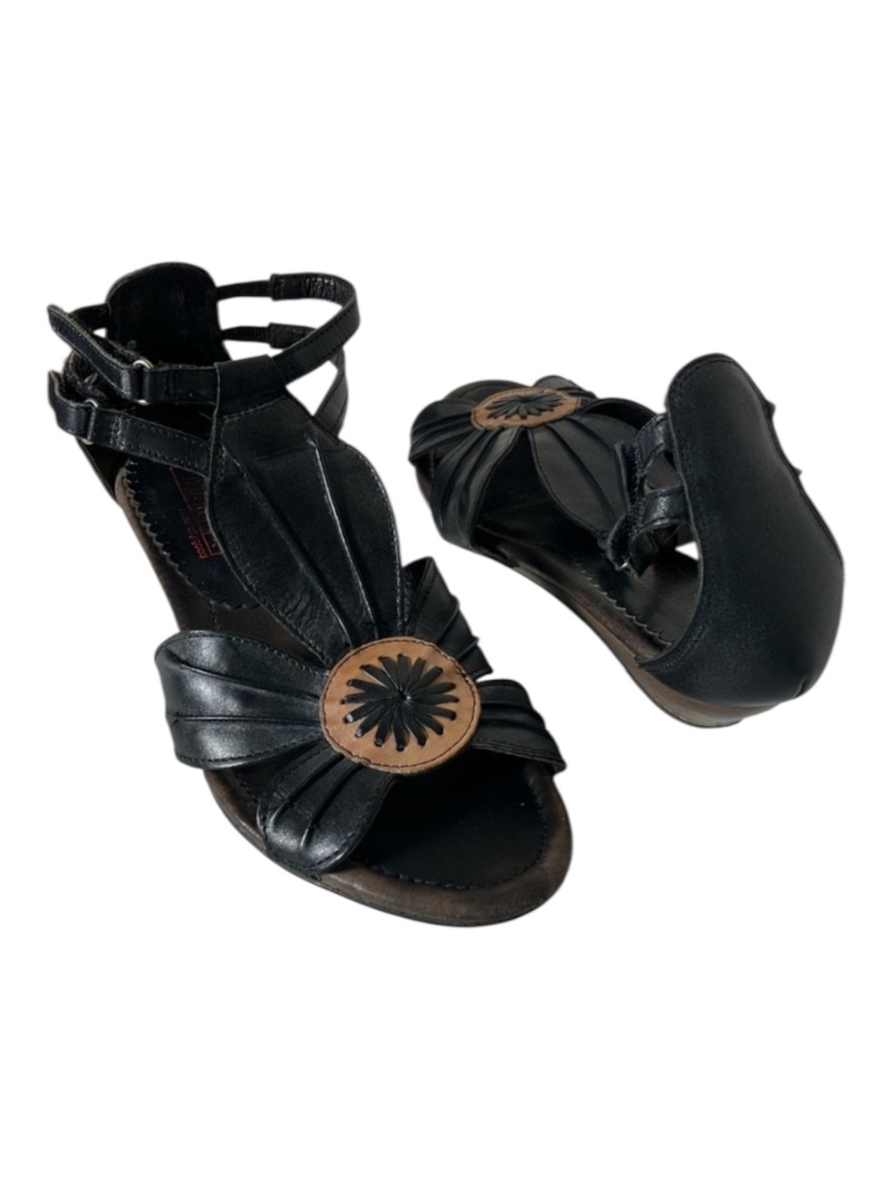 Pikolinos sandals Papiro leather wedge boho floral women’s US Size 6.5 - 7 EU 37